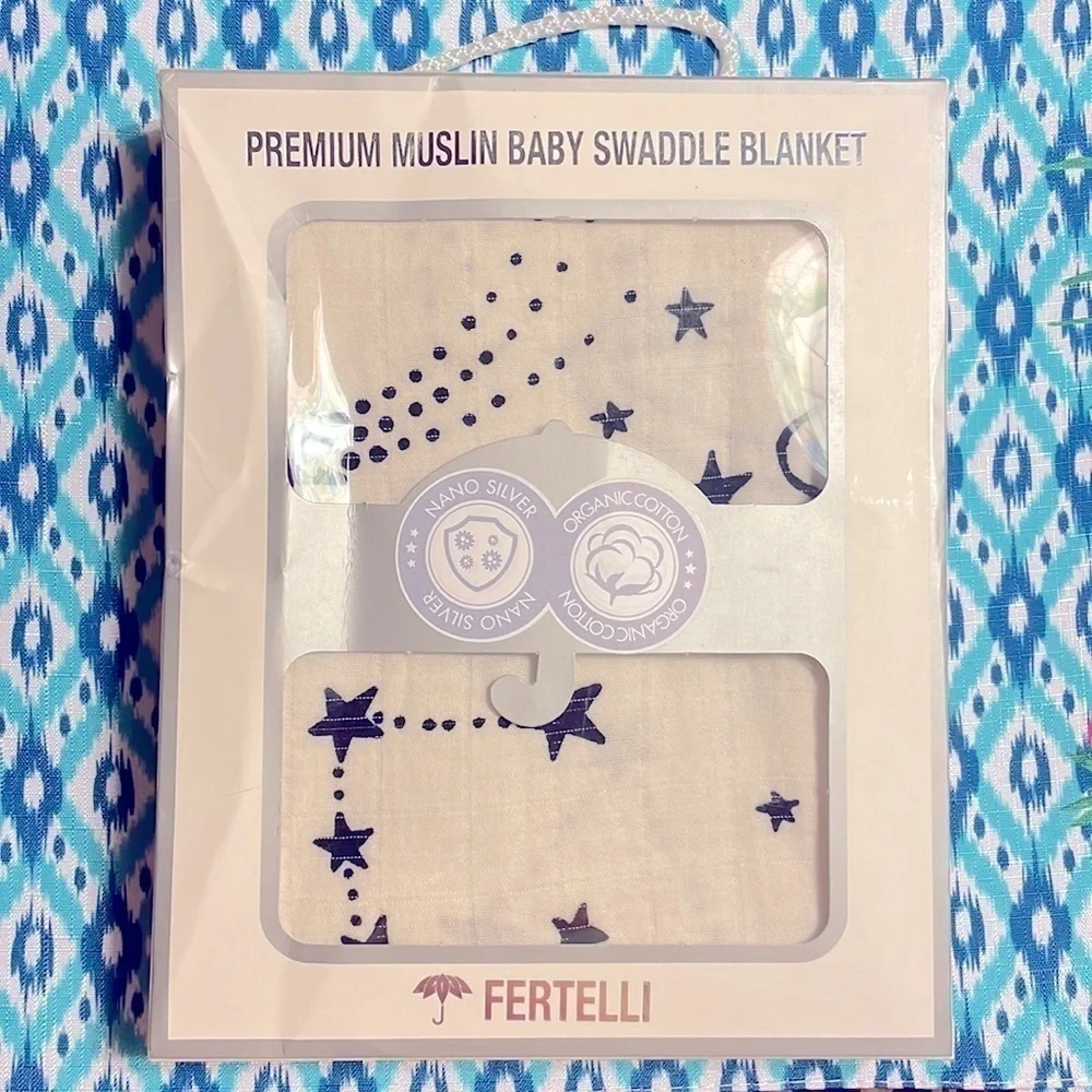 Brand New Premium Organic Cotton Muslin Swaddle Blanket Newborn Baby Receiving